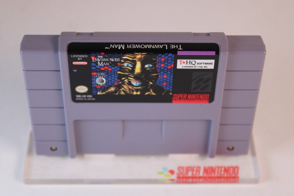 The Lawnmower Man (Super Nintendo SNES) Authentic, Game Cartridge Only Tested
